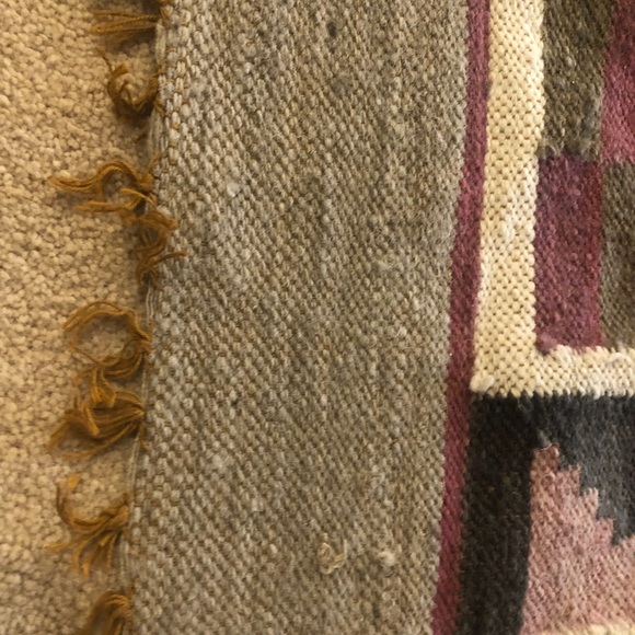 Woven Wool Boho Rug - Picture 3 of 5